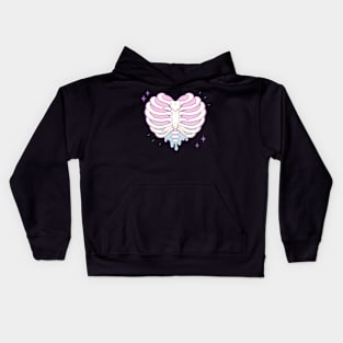 Rib Cage Heart Kids Hoodie